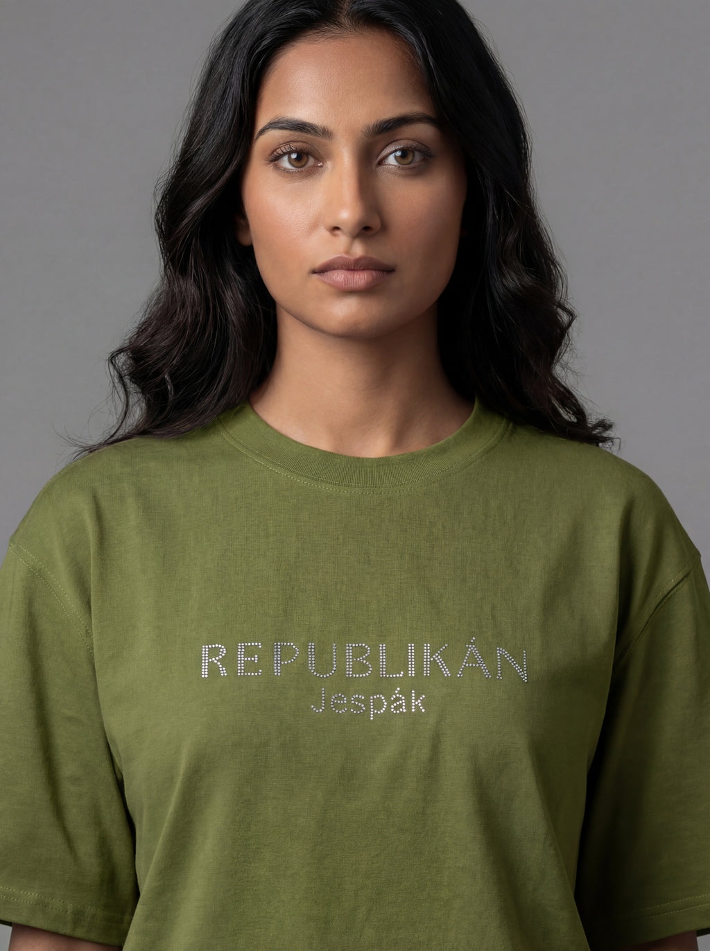 REPUBLIKÁN DIAMOND TYPOGRAPHY OVERSIZED T-SHIRT