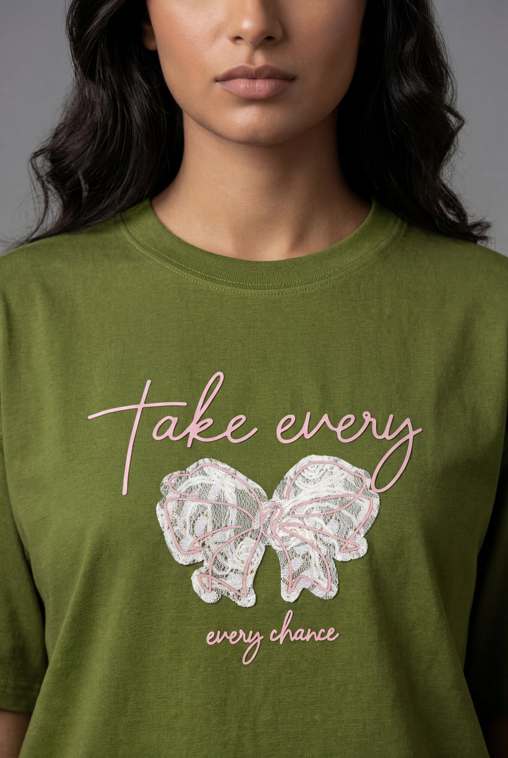 TAKE EVERY CHANCE BUTTERFLY DESIGN T-SHIRT