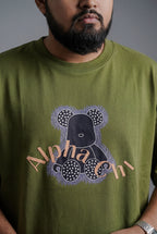 ALPHA CHI EMBOSSED TEDDY DESIGN T-SHIRT