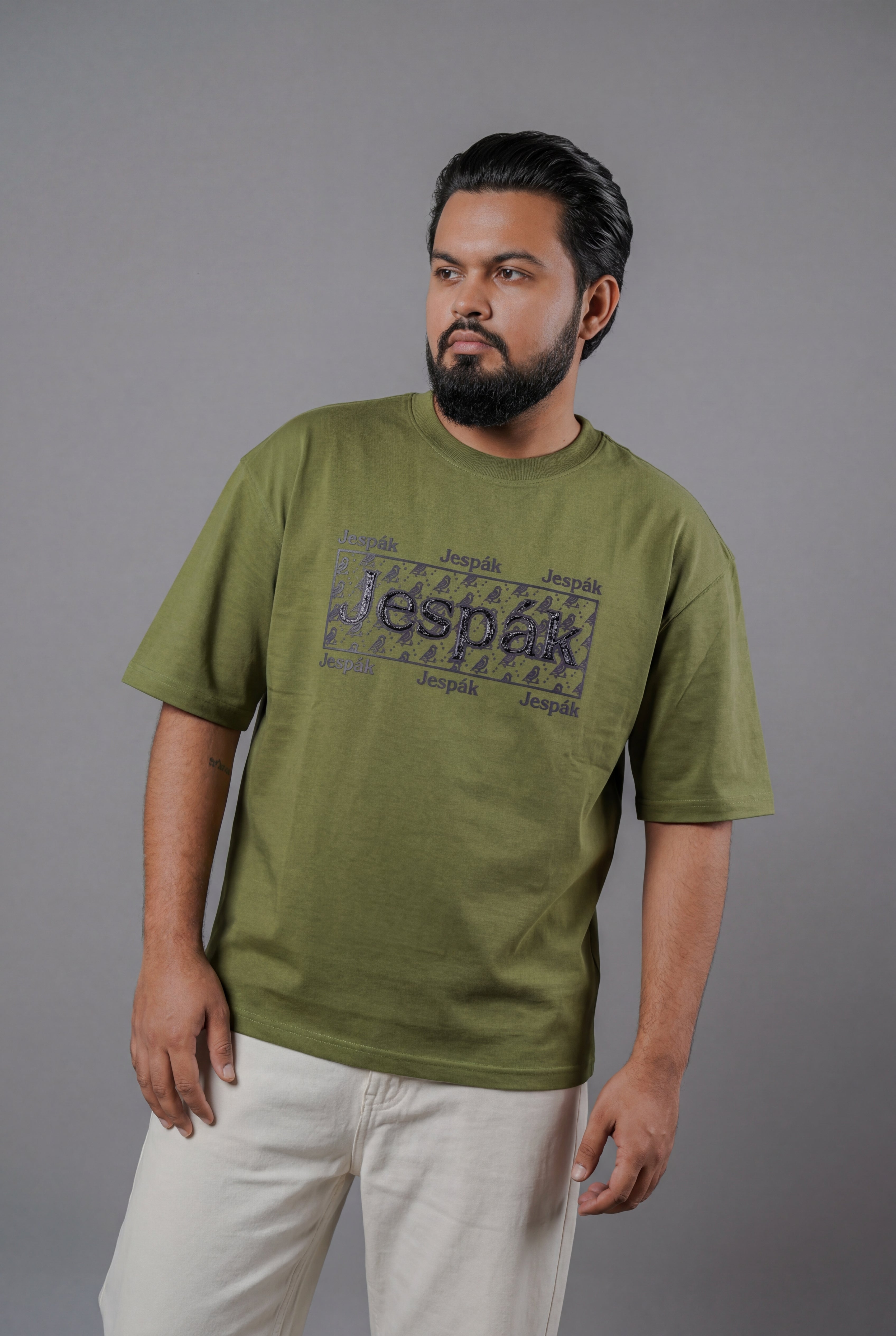 JESPAK MONOGRAM PATCH SILICONE DETAIL PREMIUM T-SHIRT