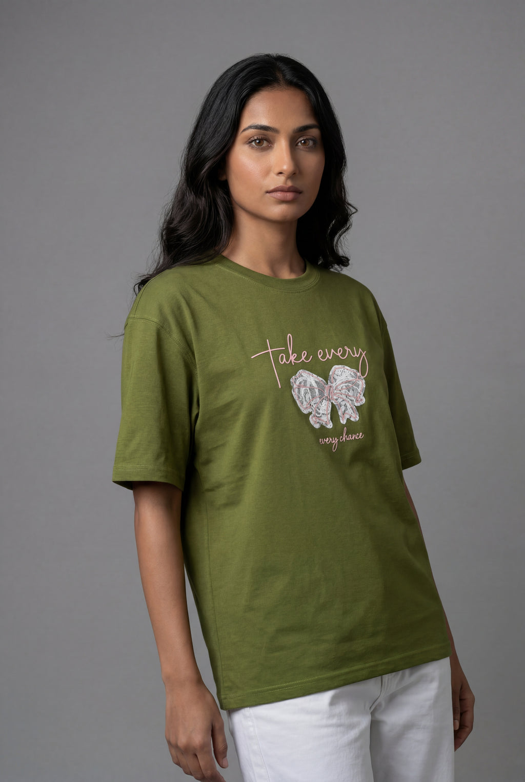 TAKE EVERY CHANCE BUTTERFLY DESIGN T-SHIRT