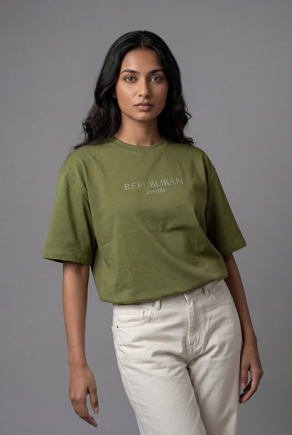 REPUBLIKÁN DIAMOND TYPOGRAPHY OVERSIZED T-SHIRT