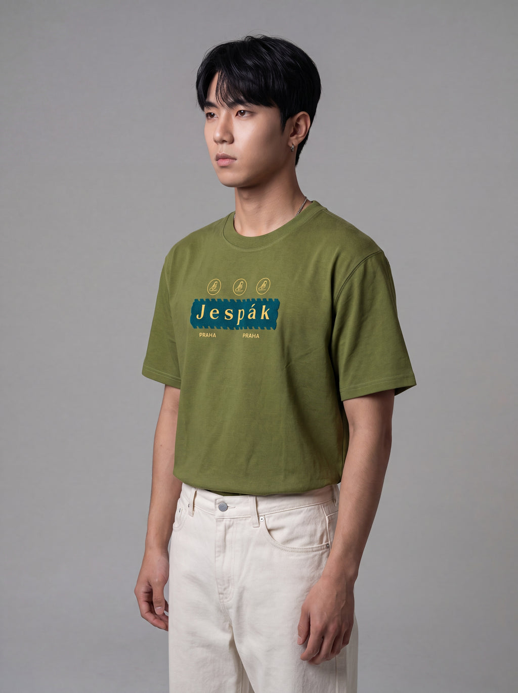 JESPAK EMBOSSED ICON STRIP PREMIUM T-SHIRT