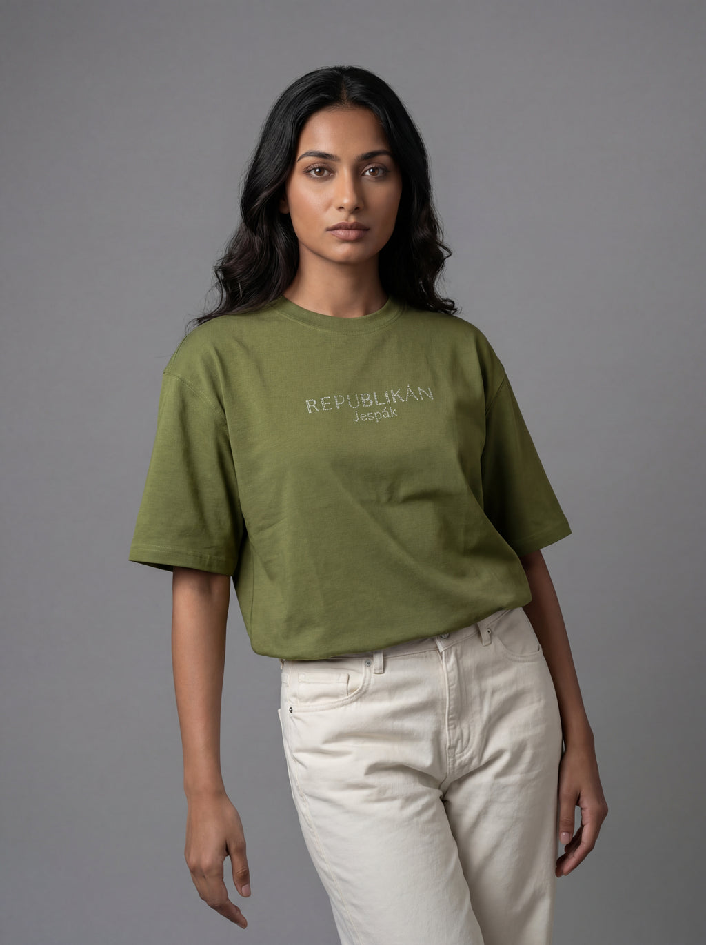 REPUBLIKÁN DIAMOND TYPOGRAPHY OVERSIZED T-SHIRT