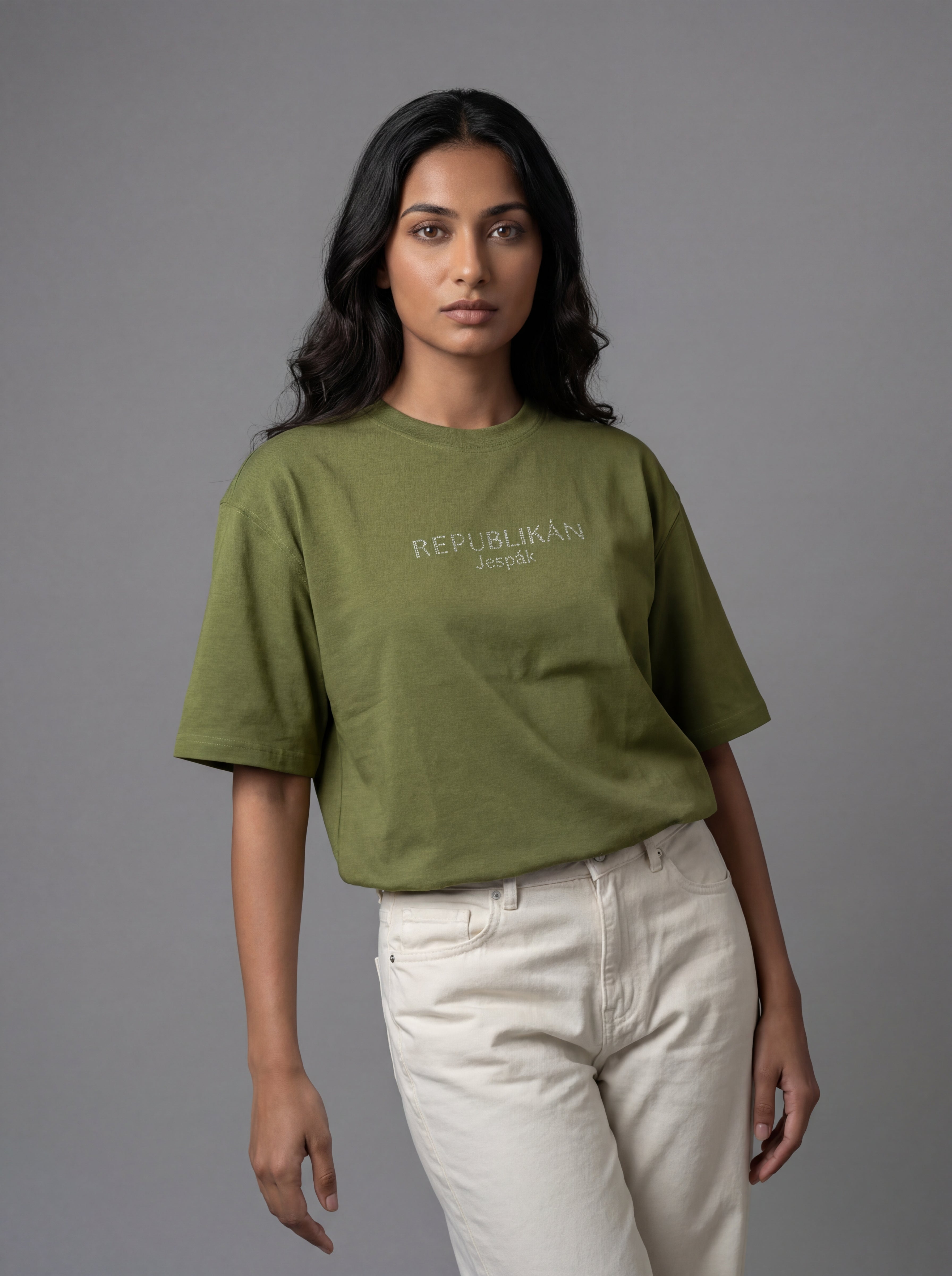 REPUBLIKÁN DIAMOND TYPOGRAPHY OVERSIZED T-SHIRT