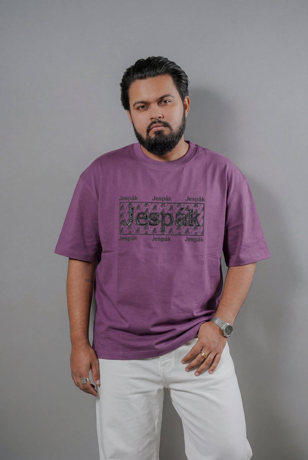 JESPAK MONOGRAM PATCH SILICONE DETAIL PREMIUM T-SHIRT