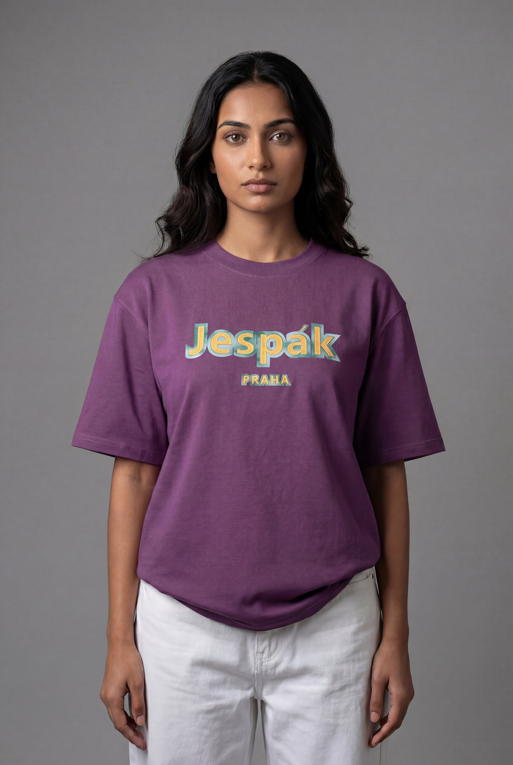 JESPÁK PRAHA EMBOSSED GRAPHIC T-SHIRT