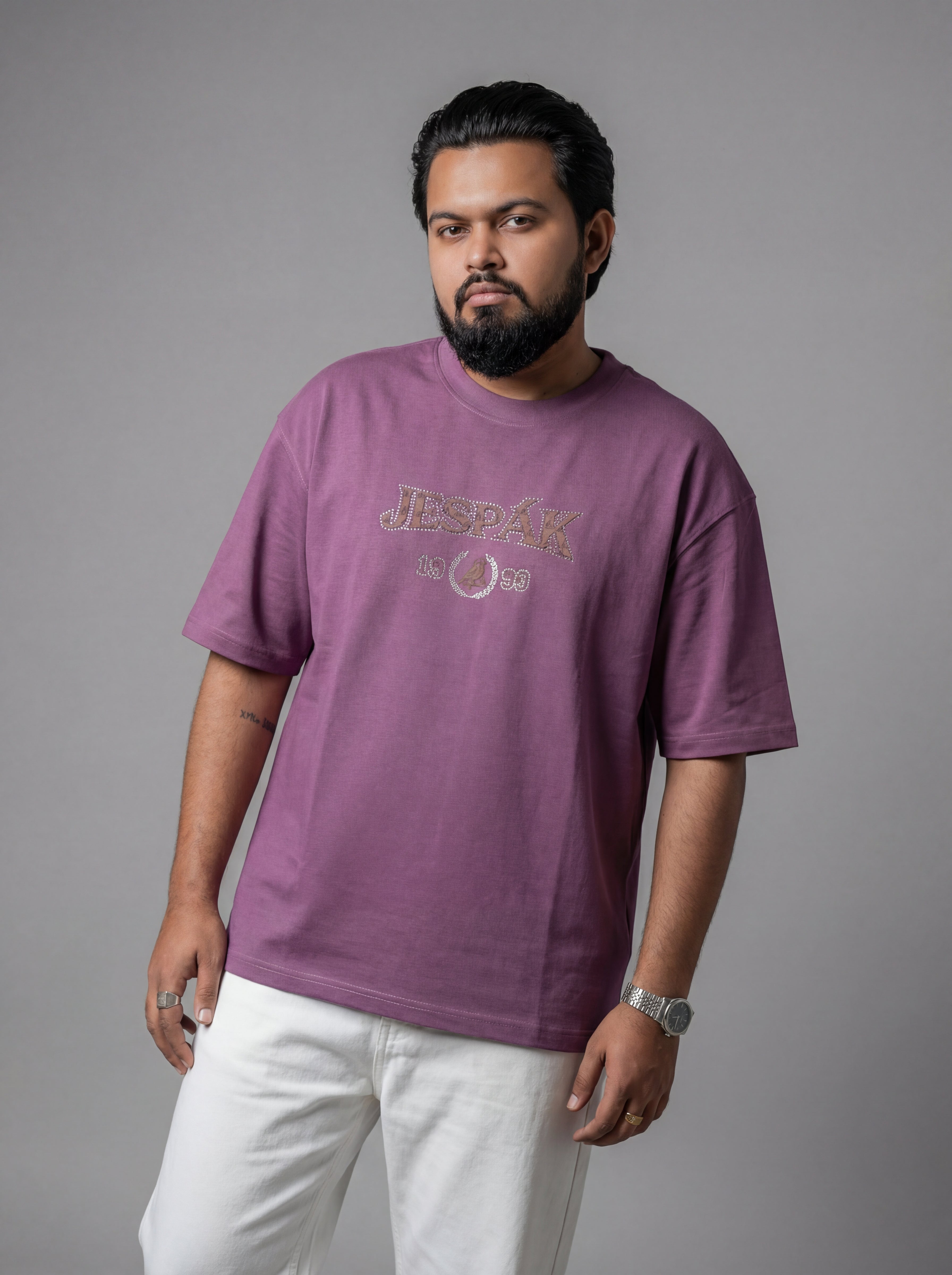 JESPAK HERITAGE DIAMOND EMBOSSED PATCH T-SHIRT