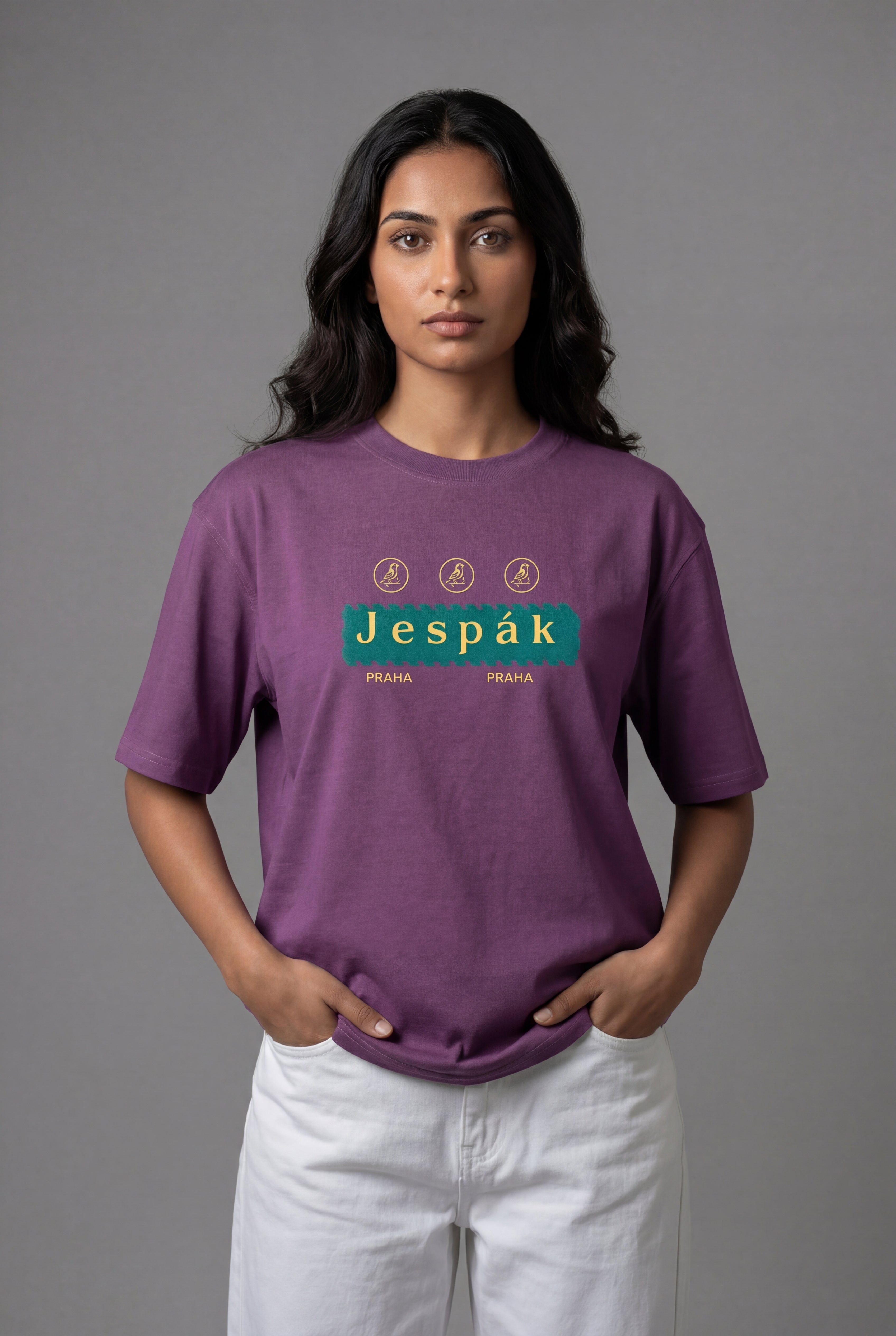 JESPAK EMBOSSED ICON STRIP PREMIUM T-SHIRT
