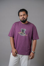 ALPHA CHI EMBOSSED TEDDY DESIGN T-SHIRT