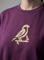 JESPÁK SIGNATURE BIRD EMBROIDERED OVERSIZED T-SHIRT