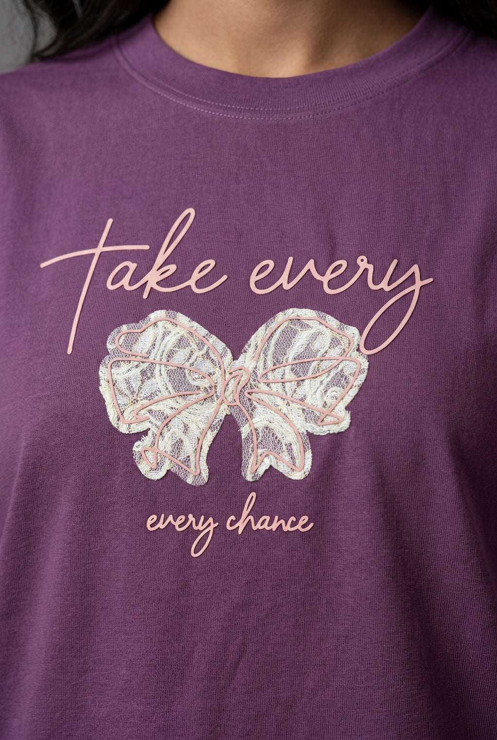 TAKE EVERY CHANCE BUTTERFLY DESIGN T-SHIRT