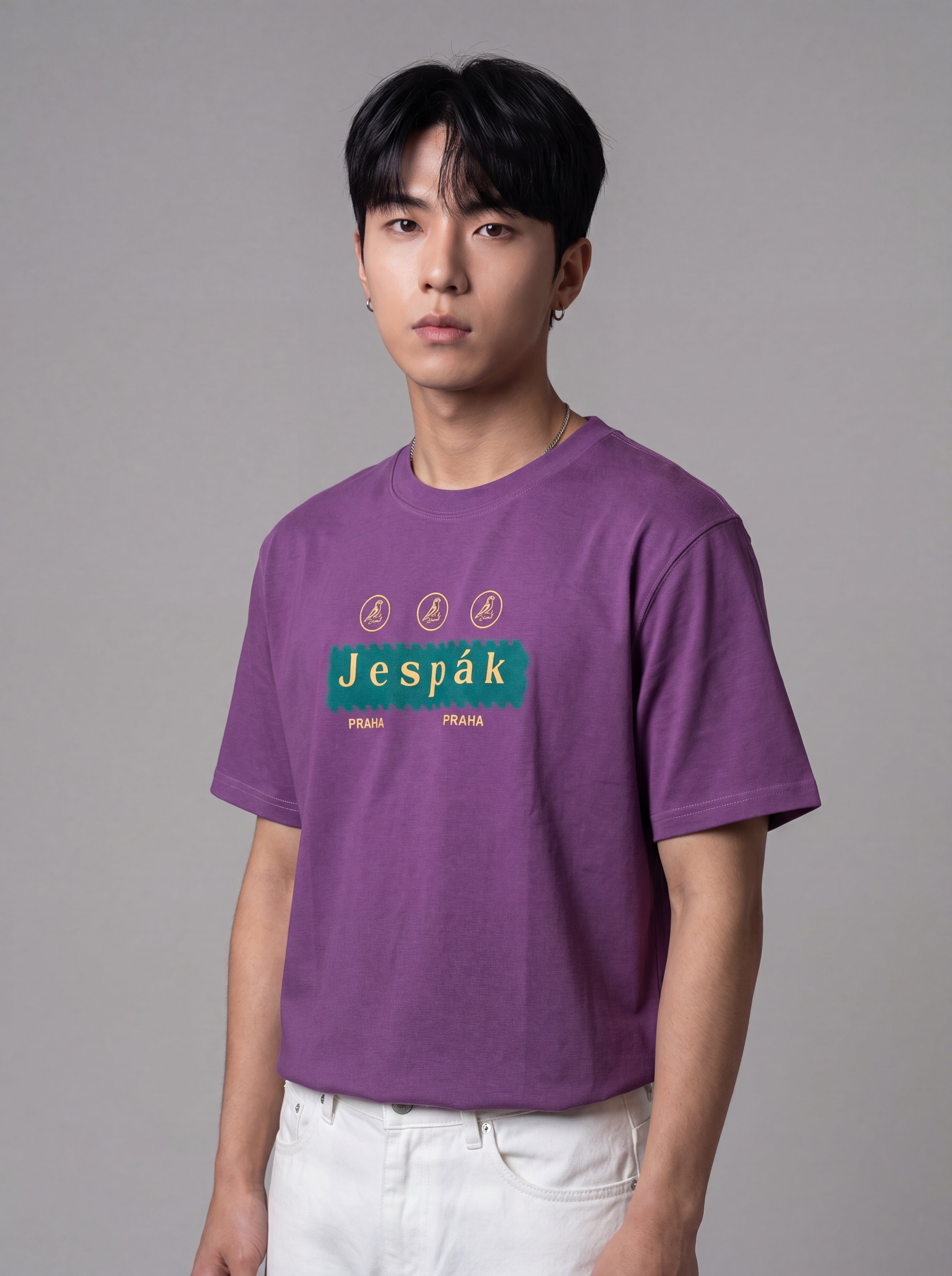 JESPAK EMBOSSED ICON STRIP PREMIUM T-SHIRT