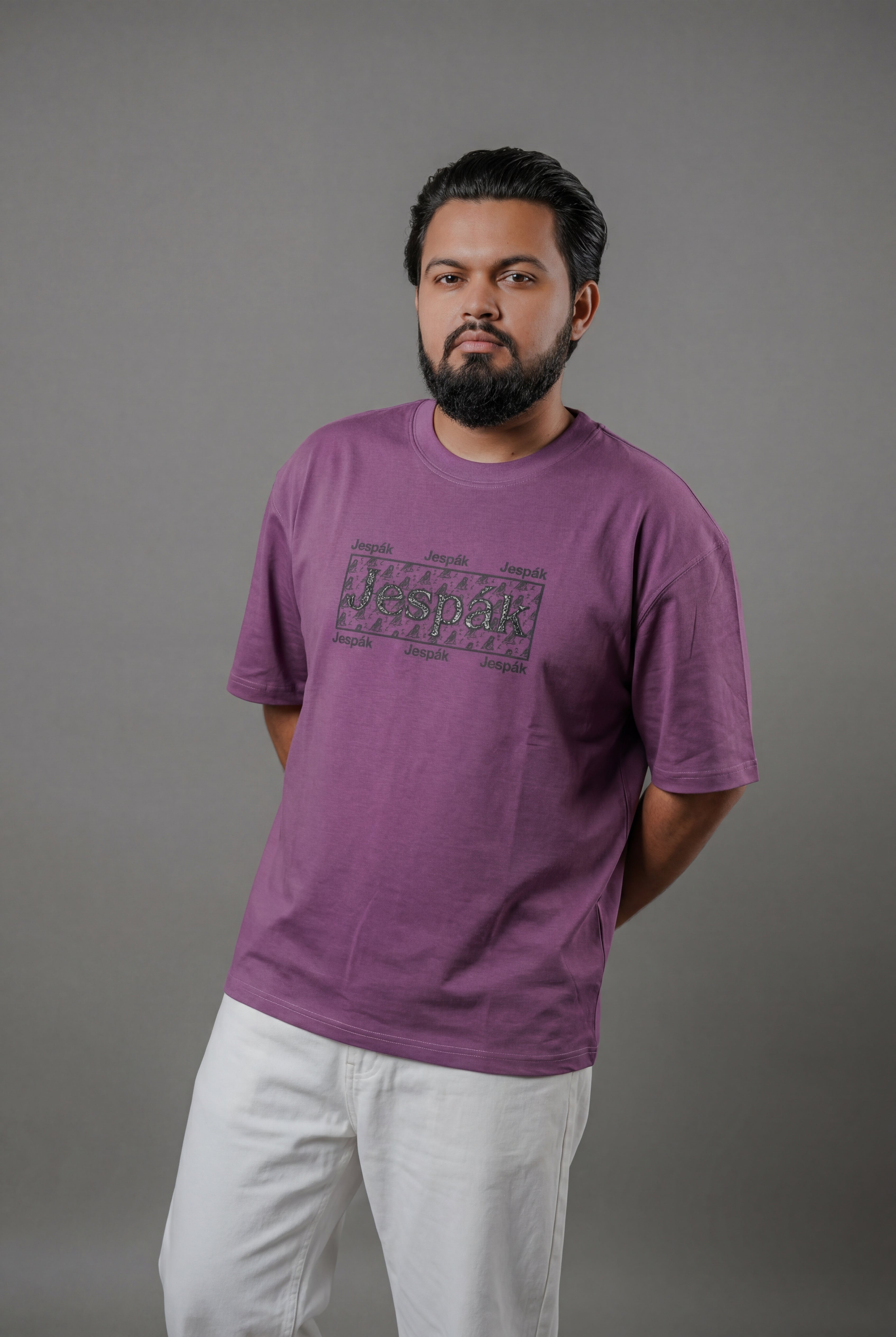 JESPAK MONOGRAM PATCH SILICONE DETAIL PREMIUM T-SHIRT