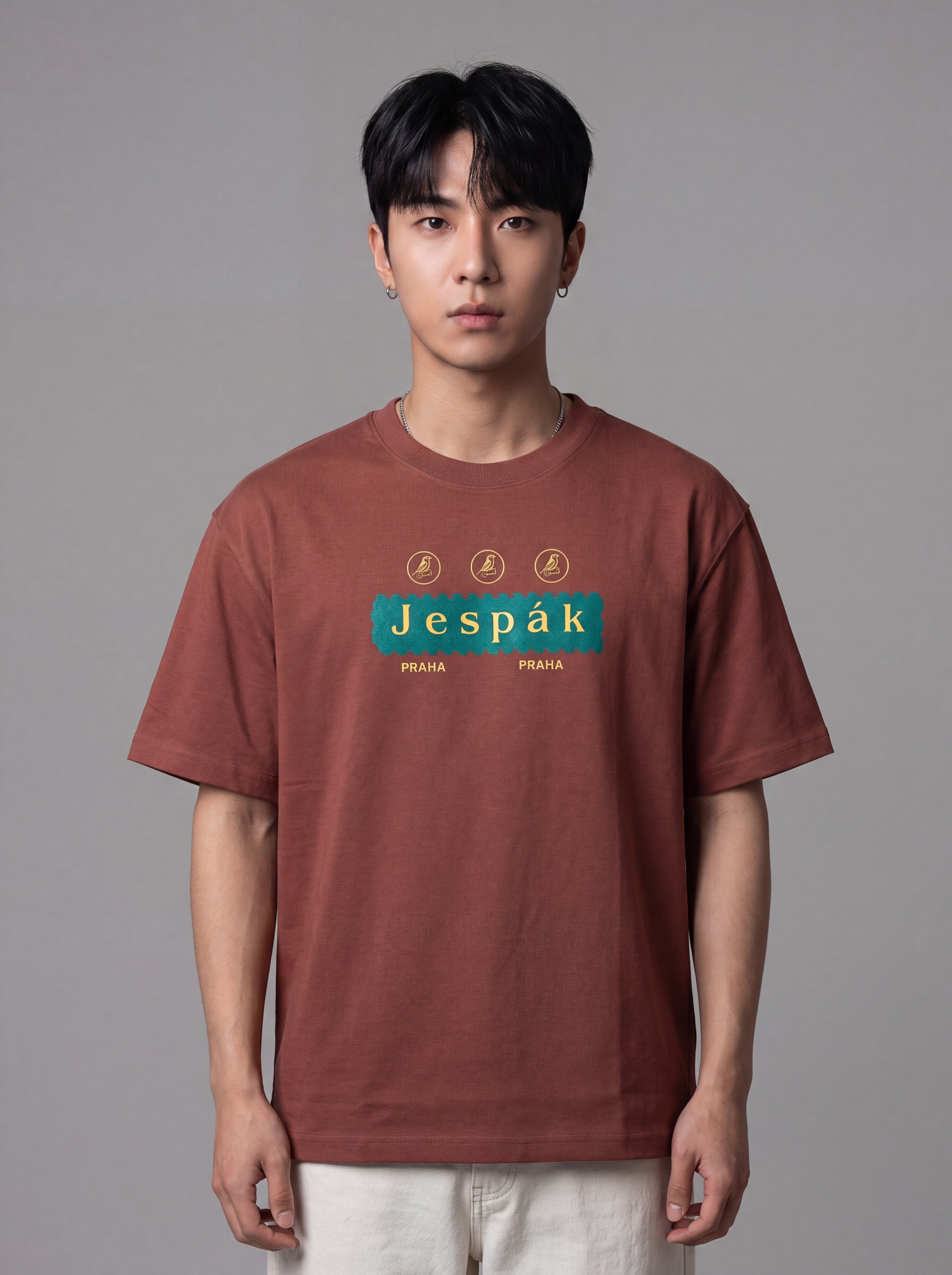 JESPAK EMBOSSED ICON STRIP PREMIUM T-SHIRT