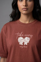 TAKE EVERY CHANCE BUTTERFLY DESIGN T-SHIRT