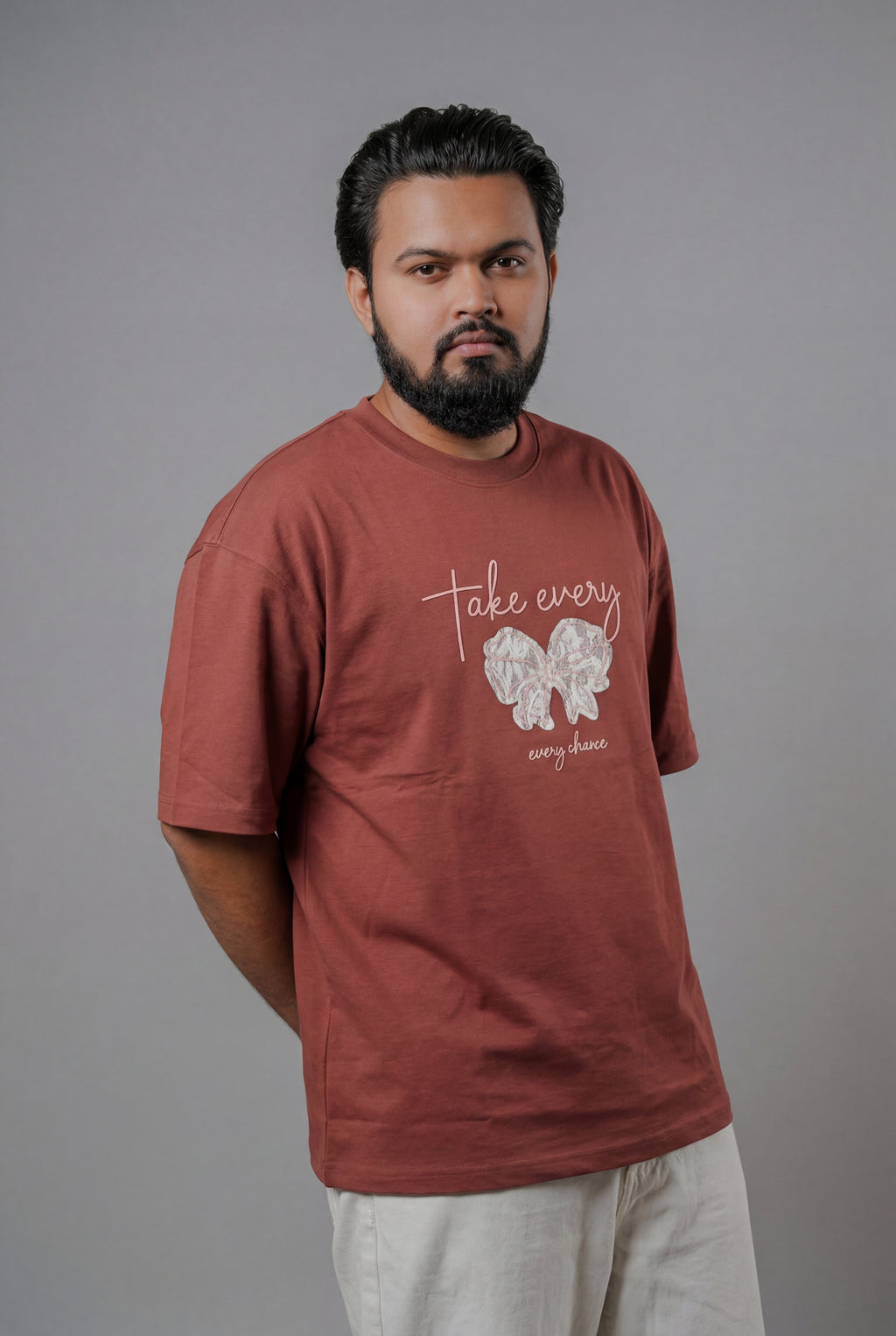 TAKE EVERY CHANCE BUTTERFLY DESIGN T-SHIRT