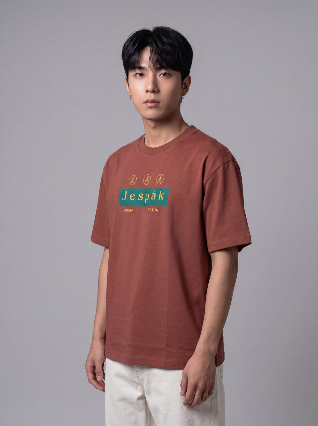 JESPAK EMBOSSED ICON STRIP PREMIUM T-SHIRT