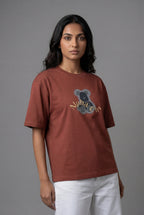 ALPHA CHI EMBOSSED TEDDY DESIGN T-SHIRT