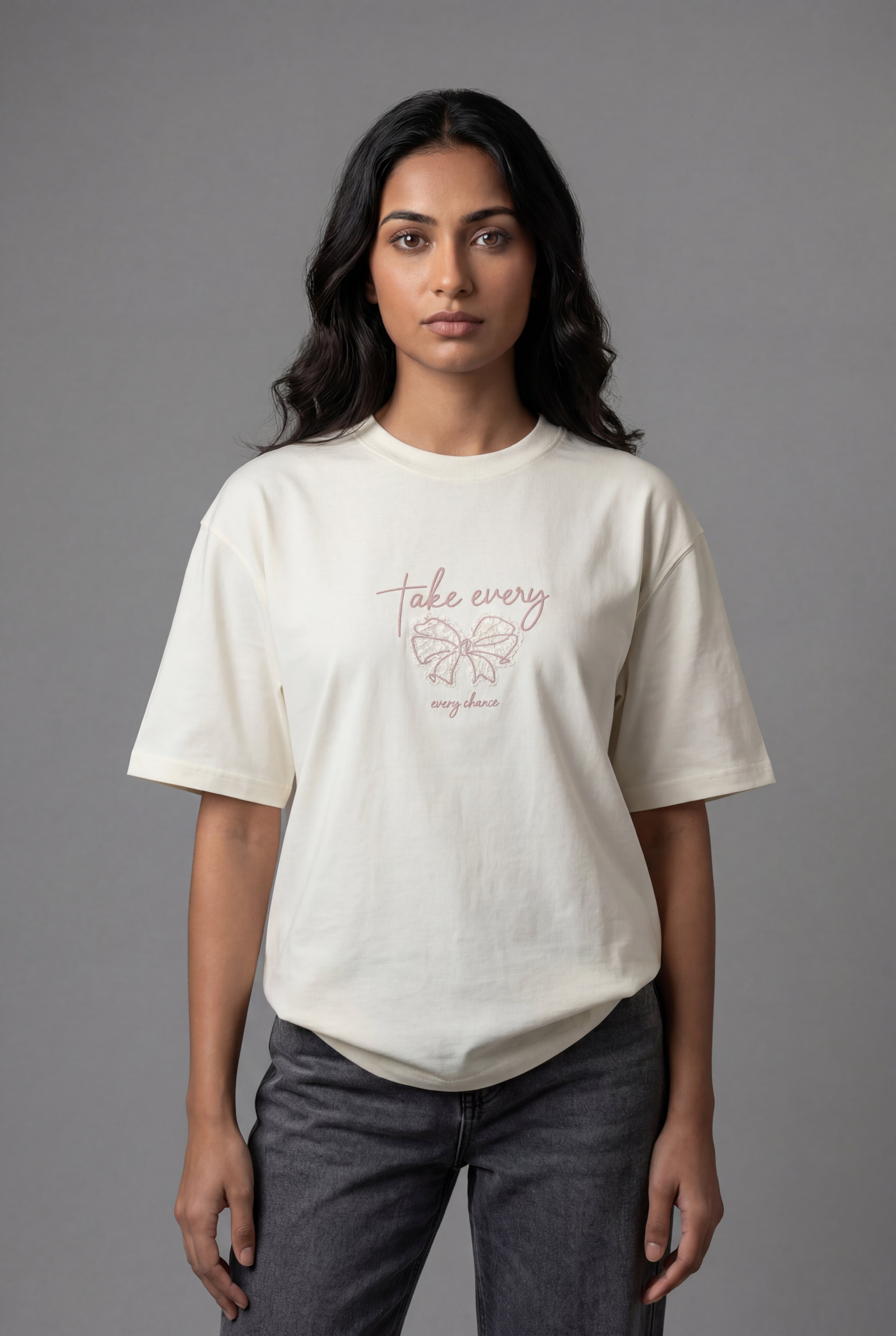 TAKE EVERY CHANCE BUTTERFLY DESIGN T-SHIRT