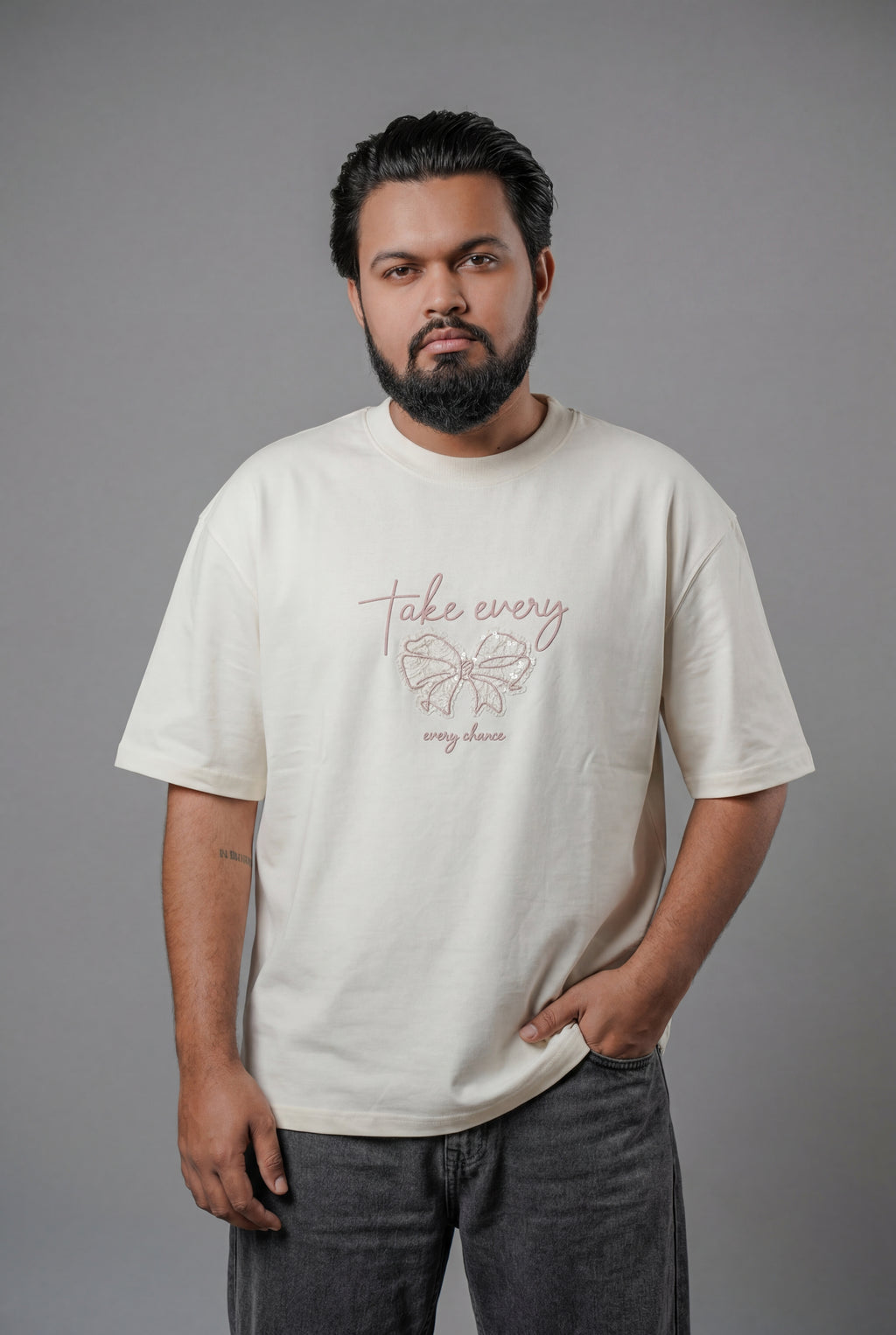 TAKE EVERY CHANCE BUTTERFLY DESIGN T-SHIRT