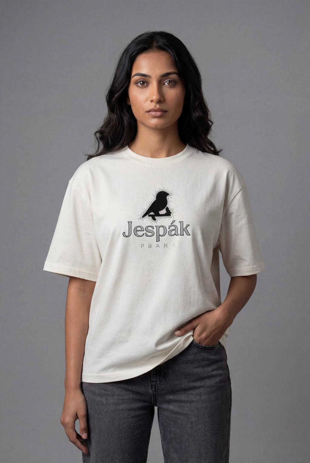 PRAHA SIGNATURE BIRD OVERSIZED T-SHIRT