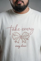 TAKE EVERY CHANCE BUTTERFLY DESIGN T-SHIRT