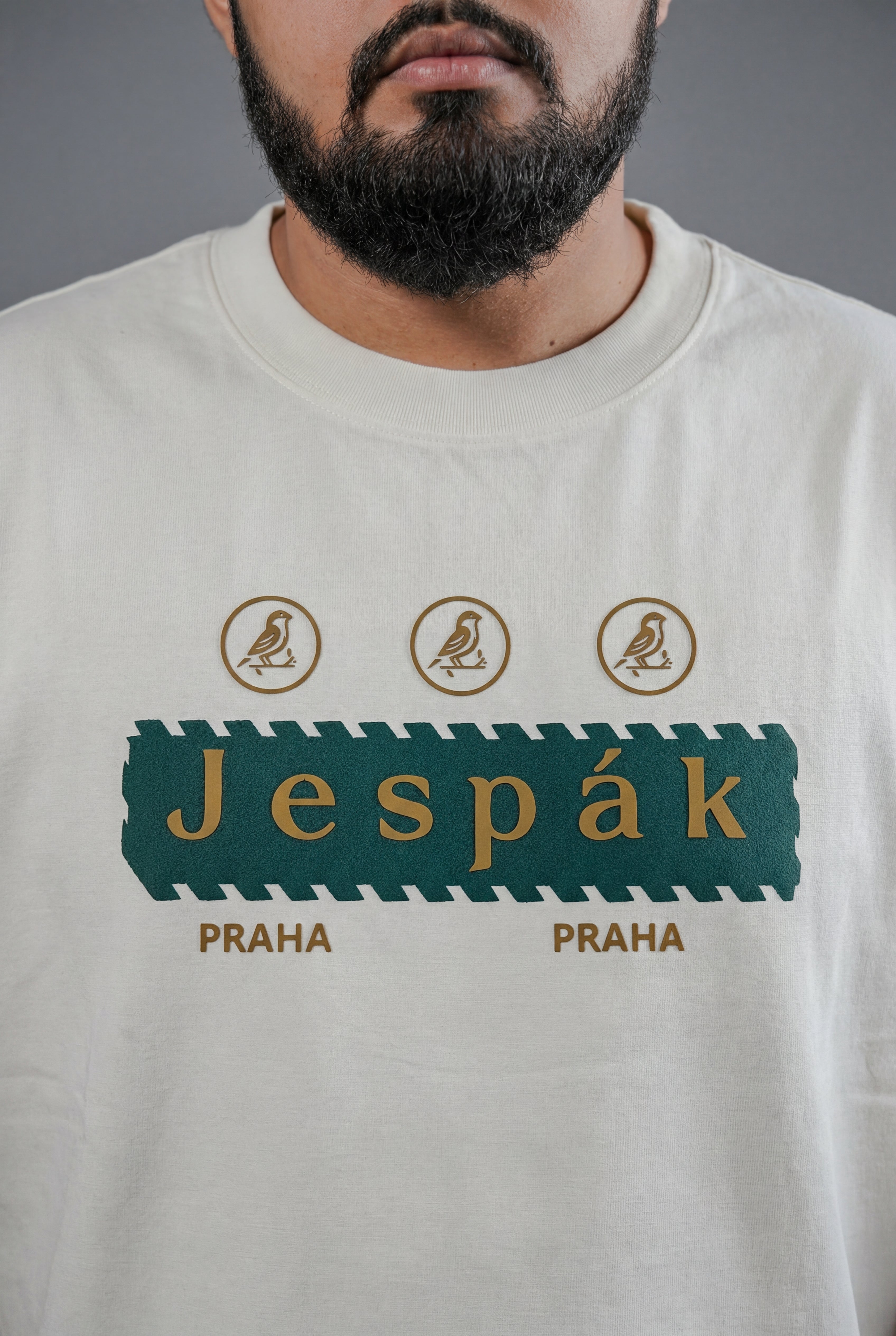 JESPAK EMBOSSED ICON STRIP PREMIUM T-SHIRT