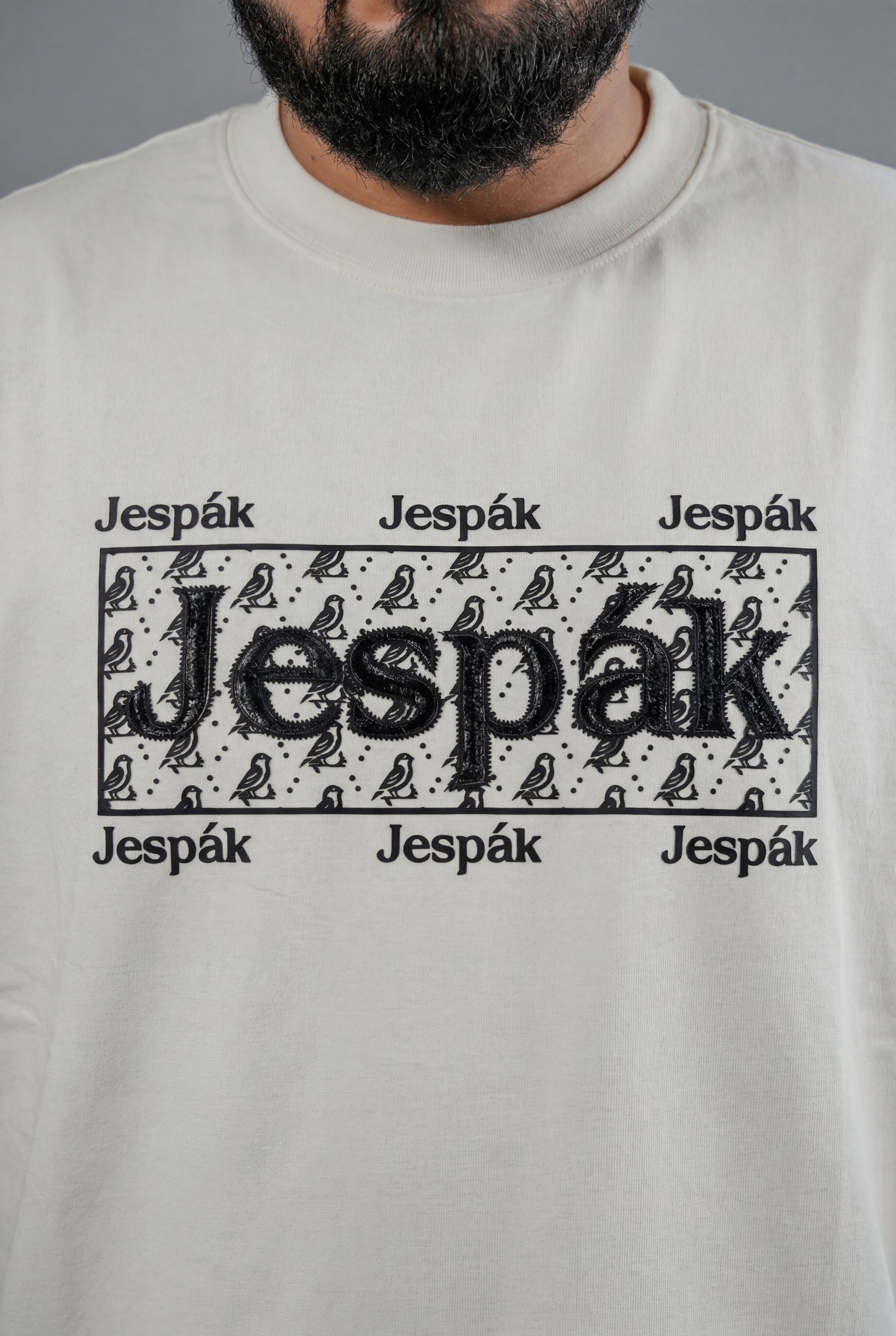 JESPAK MONOGRAM PATCH SILICONE DETAIL PREMIUM T-SHIRT